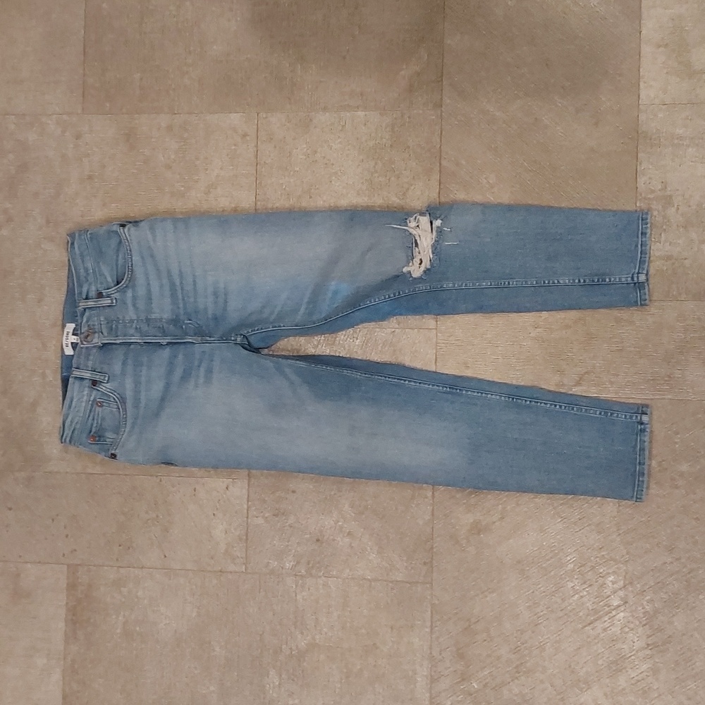 Re/Done 90's High Rise Button Fly Cropped Womens Jeans Size 29